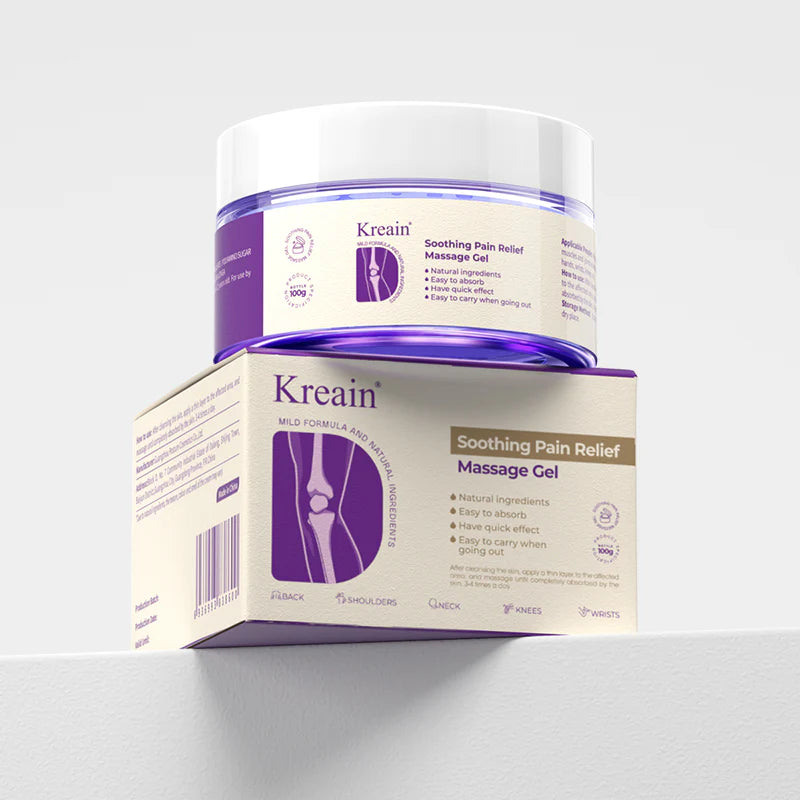 Kreain 5 Rapid Relief Therapy Gel – Soothes knees, lumbar, neck, hands, and feet; contains boswellia, glucosamine, and collagen